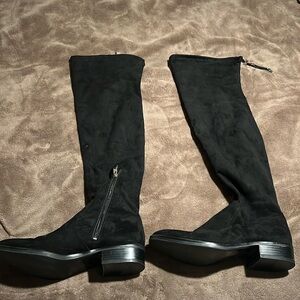 Black over the knee boots